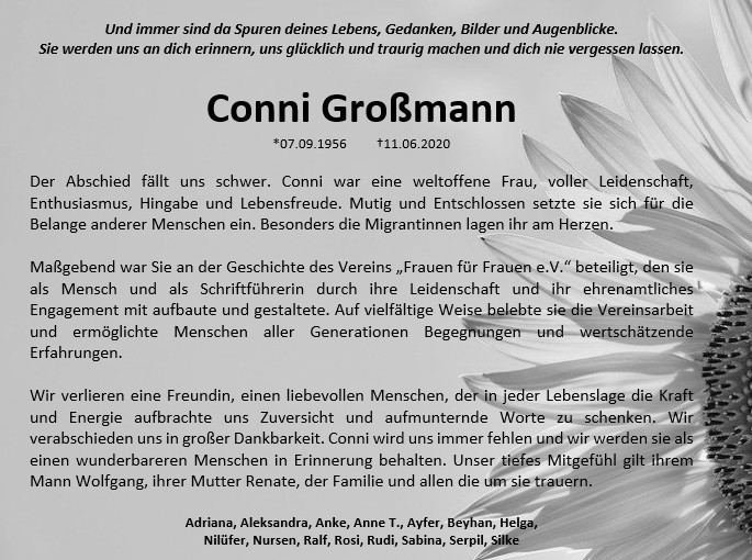 Nachruf Conni
